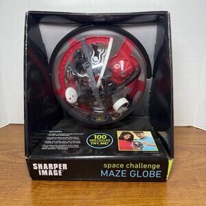 Sharper Image SPACE CHALLENGE Maze Globe Ball 3D Labyrinth Puzzle/Game Sphere